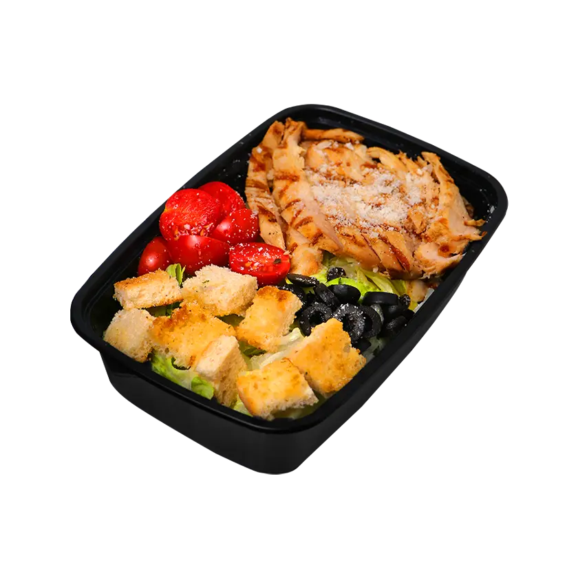 سالاد برگرچی - سالاد تازه با شینسل مرغ و پنیر پارمزان