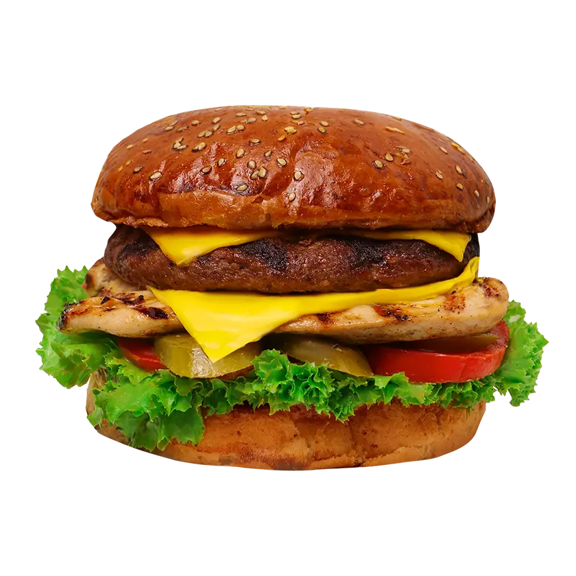 میکس برگر - ترکیب مرغ و گوشت برای تجربه‌ای جدید